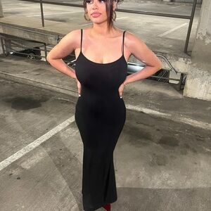 SKIMS Long cami dress cotton rib